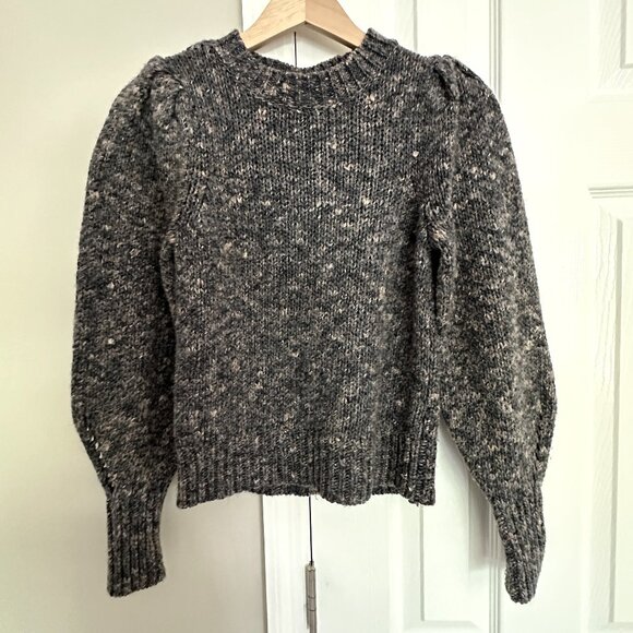 Madewell Pleat-Shoulder Pullover Sweater, Extra Small - Picture 4 of 5
